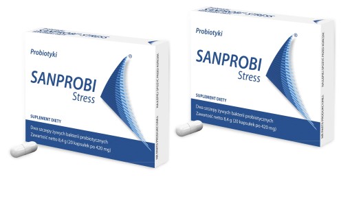 SANPROBI Stress 2x20kaps PROBIOTYK WSPARCIE JELIT