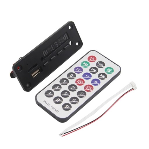 Moduł Audio Mp3 Bluetooth 5 SD Radio Aux Pilot USB