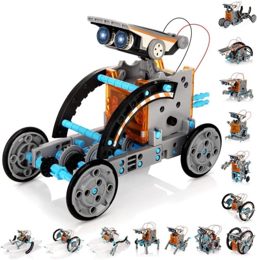 Robot edukacyjny dla dzieci 14 w 1 solarny Edukacyjny robot słoneczny 10+