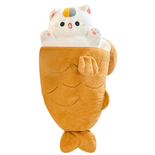 1pc 40/60/80cm japonia Taiyaki pluszowy kot-zabawka Anime rysunek kot ukryw
