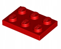 LEGO Czerwona płytka 3021 2x3 302121 10szt