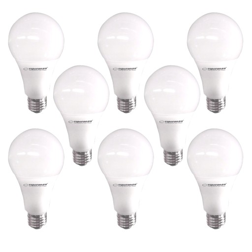 ŻARÓWKA LED A60 E27 5W (z grubym gwintem) 8 sztuk Żarówki