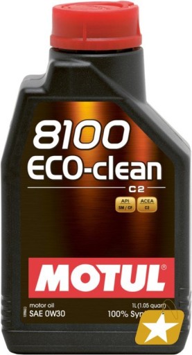 MOTUL 8100 ECO-CLEAN C2 0W30 1L
