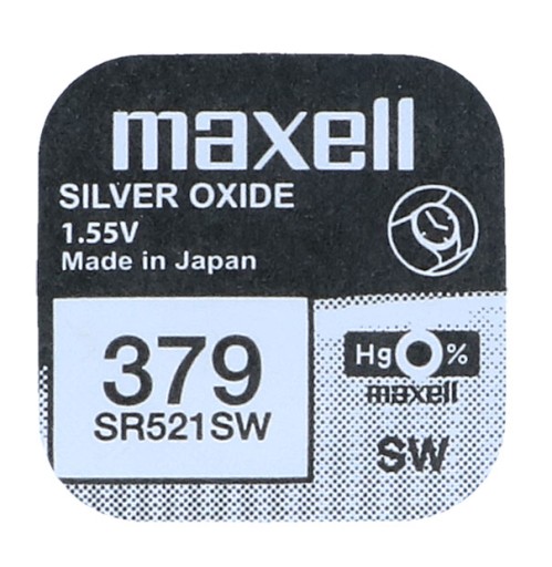 Bateria srebrowa Maxell SR521SW SR379