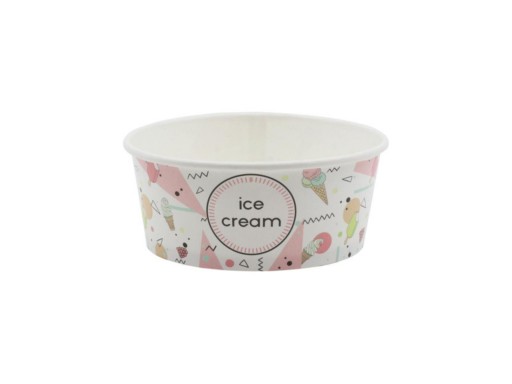 Miska miseczka pojemnik papierowy na lody 350 ml