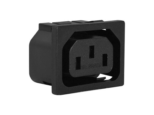 Gniazdo AC 3PIN komputerowe montażowe
