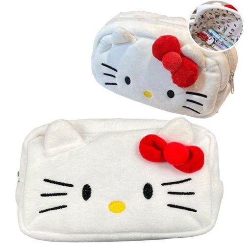 Torba na długopis HelloKitty Japoński pluszowy kotek z kreskówki