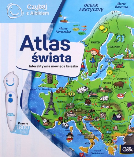 CZYTAJ Z ALBIKIEM. INTERAKTYWNA KSIĄŻKA ATLAS ŚWIATA KSIĄŻKA]