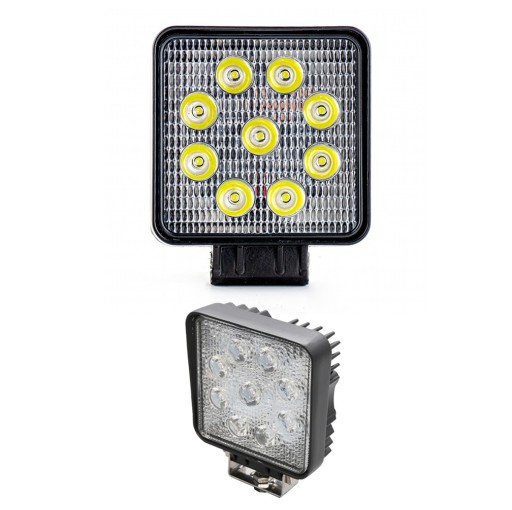 LAMPA ROBOCZA LED x9 HALOGEN 24W 12V 24V CERTYFIKAT
