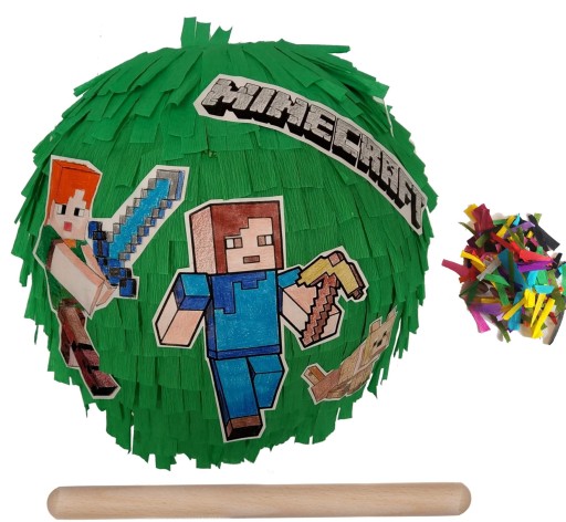 PINIATA minecraft 90cm dodatki