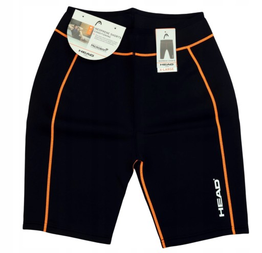 HEAD FITNESS SHORTS getry neopren spodenki Termiczne SIŁOWNIA Męskie r. XL