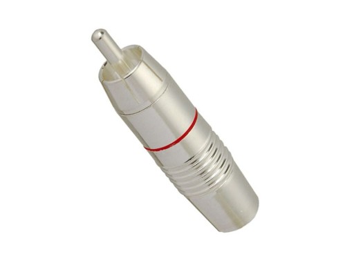 Wtyki RCA KaCsa RP-412ST srebrzone na kabel 8mm