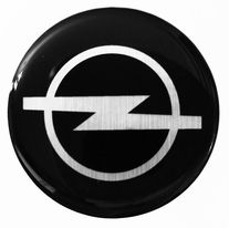 EMBLEMAT LOGO ZNACZEK SREBRNE-CHROM 3D Opel 55 mm