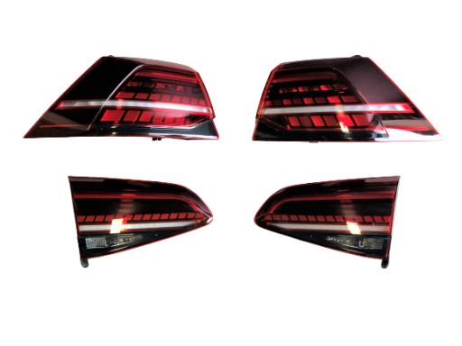 VW GOLF 7 LIFT LAMPY TYŁ LED DYNAMIC KOMPLET
