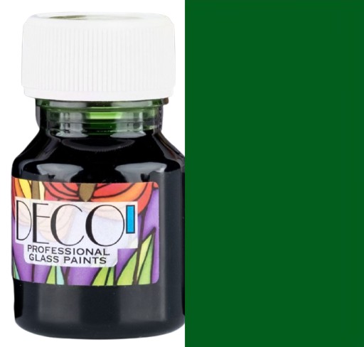 Farba do szkła i witrażu ZIELEŃ WŁAŚCIWA Renesans Deco 30 ml.