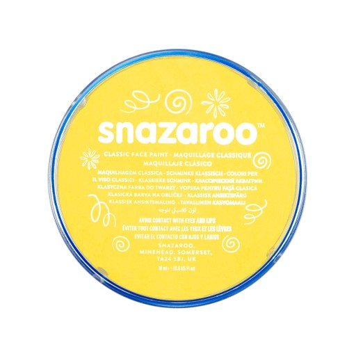 FARBA DO MALOWANIA TWARZY ŻÓŁTA 18ml SNAZAROO