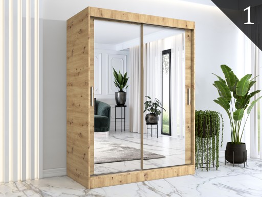Szafa przesuwna garderoba 150 cm artisan lustro