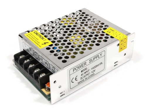 ZASILACZ 12V 60W 5A IP20 DO TAŚM LED, CCTV