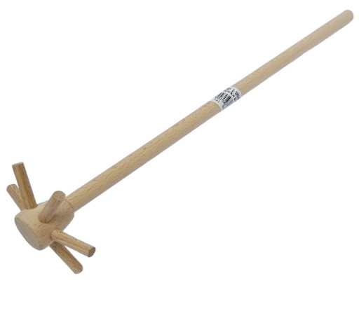 DREWNIANA MĄTEWKA KUCHENNA GÓRALSKA FIRLEJKA 30CM
