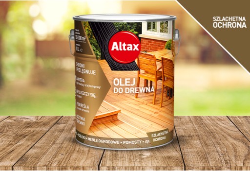 ALTAX OLEJ DO DREWNA MEBLI TARASÓW DĄB 2.5L
