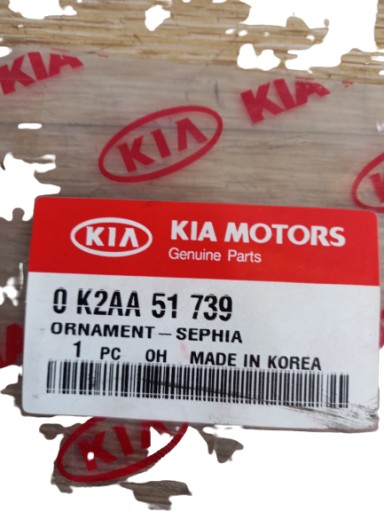 KIA SEPHIA ZNACZEK TYŁ NOWY ORYG 0K2AA-51739