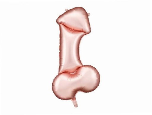 Balon foliowy Penis różowe złoto 55.5x112cm