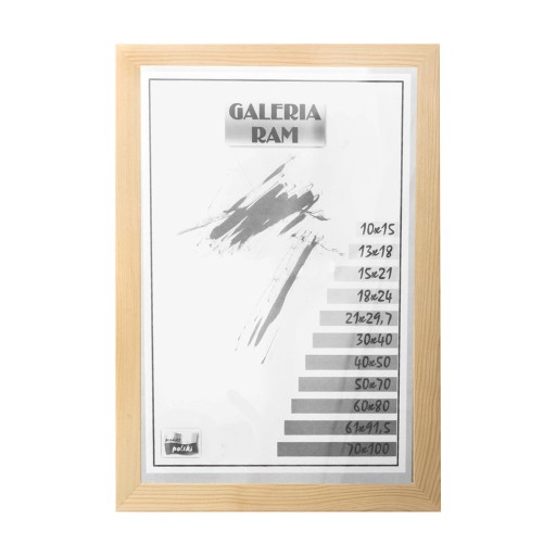 RAMA DREWNIANA 70x100 sur GP PŁASKA PLAKAT 100x70