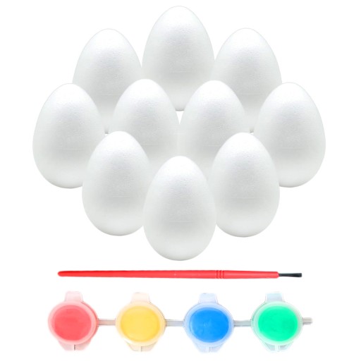 10x JAJKA DO MALOWANIA STYROPIANOWE WIELKANOCNE PISANKI DIY ZRÓB TO SAM