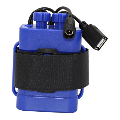 18650 Ładowarka do akumulatorów Przenośny akumulator USB Niebieski