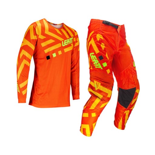 LEATT(NOWOŚĆ 2024) KOSZULKA+SPODNIE MOTO RIDE KIT 3.5 POMARAŃCZ/ŻÓŁTY XXL