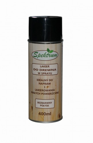 Lakier do drewna Spektrum w sprayu bezbarwny 400ml