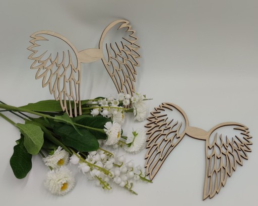 Skrzydełka ażurowe do aniołków makrama 16 cm