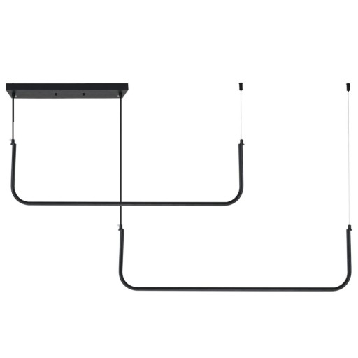 LAMPA SUFITOWA WISZĄCA METAL BLACK LED CZARNY