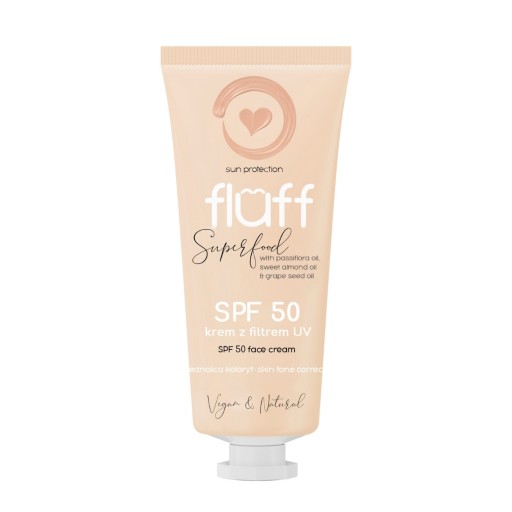Fluff, Krem wyrównujący koloryt skóry SPF50, 50 ml