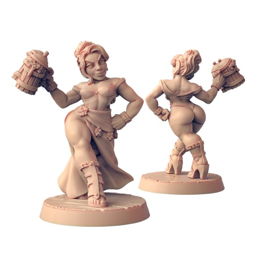 Fraia - Dwarven Pinup RPG DnD D&D Pathfinder