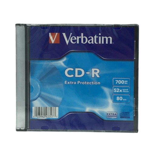 Płyta CD Verbatim CD-R 700 MB 0.7GB 1 szt. + Plastikowe opakowanie
