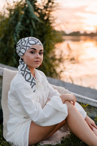Chusta Carmen - bawełna Turban po chemii c/1001