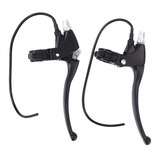 Black Alloy 1 Pair Alloy Front Rear Electric Bike Scooter Brakes Handles Re
