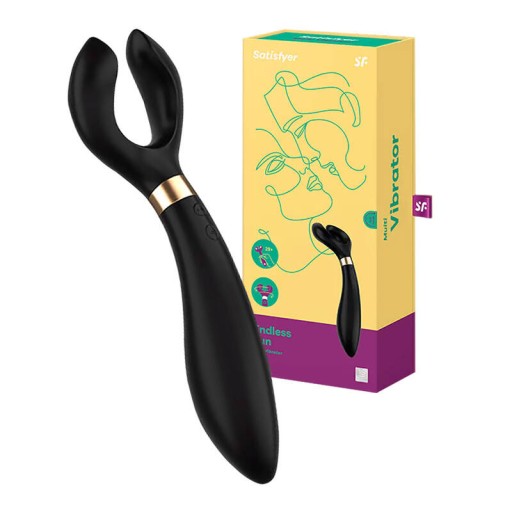 SATISFYER WIBRATOR DWUSTRONNY DLA PAR WAGINALNY ANALNY 20CM 100 KOMBINACJI