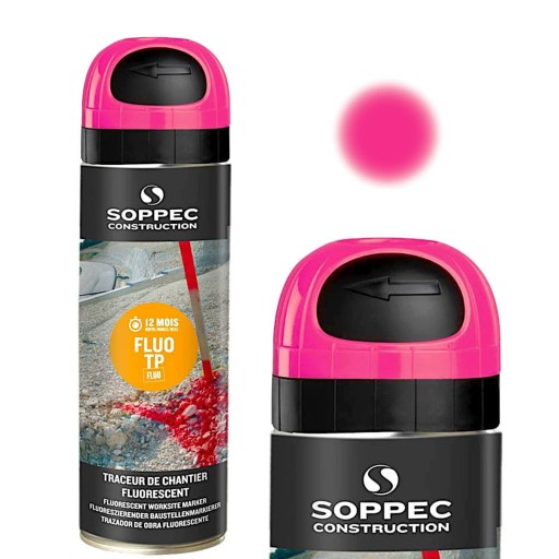 Fluo TP SOPPEC farba geodezyjna 1szt. RÓŻOWY 500ml