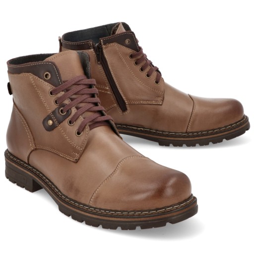BUTY ZIMOWE PÓŁBUTY MĘSKIE SKÓRA OCIEPLANE GEPARD 210 JBR R 46