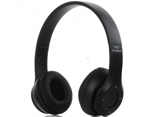 SŁUCHAWKI BEZPRZEWODOWE BLUETOOTH MIKROFON MP3 P47
