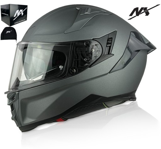 KASK MOTOCYKLOWY NX SPEED PINLOCK INTERKOM READY Z BLENDĄ r.M