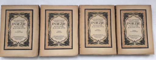 TETMAJER Kazimierz Poezje Wydanie Zbiorowe Tom 1-4
