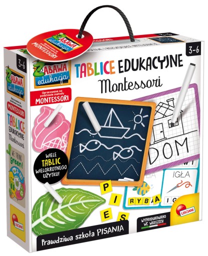 MONTESSORI NAUKA PISANIA TABLICE EDUKACYJNE