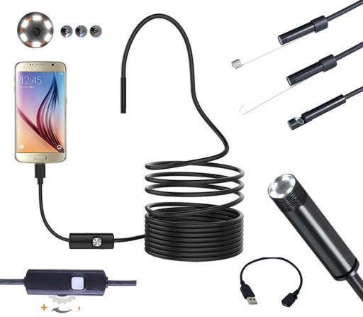 Kamera inspekcyjna endoskop USB Windows, Android