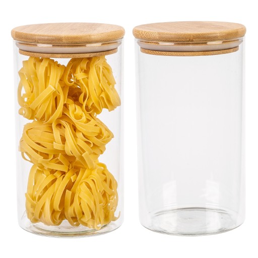 POJEMNIK szklany na PRZYPRAWY ŻYWNOŚĆ 1000 ml - 1L