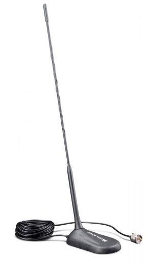 DYSKRETNA KRÓTKA MAGNETYCZNA ANTENA CB MIDLAND MC45 DŁUGI CIENKI KABEL 4,4m