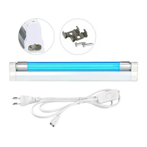 Świetlówka T5 UV-C bakteriobójcza 230V 8W 31cm z wyłącznikiem / włącznikiem