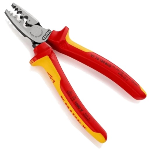SZCZYPCE DO ZACISKANIA TULEJEK 97 78 180 KNIPEX
